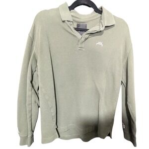 Converse x A-COLD-WALL Polo Shirt Green Long Sleeve Heavy Cotton XS ACW Street